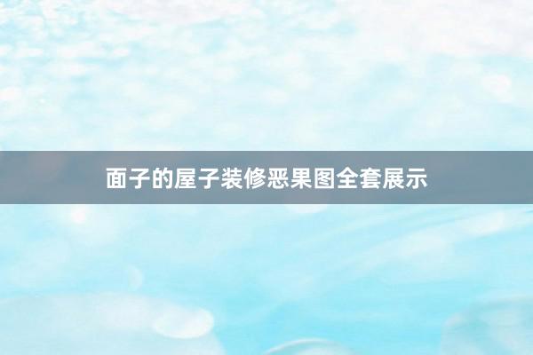 面子的屋子装修恶果图全套展示